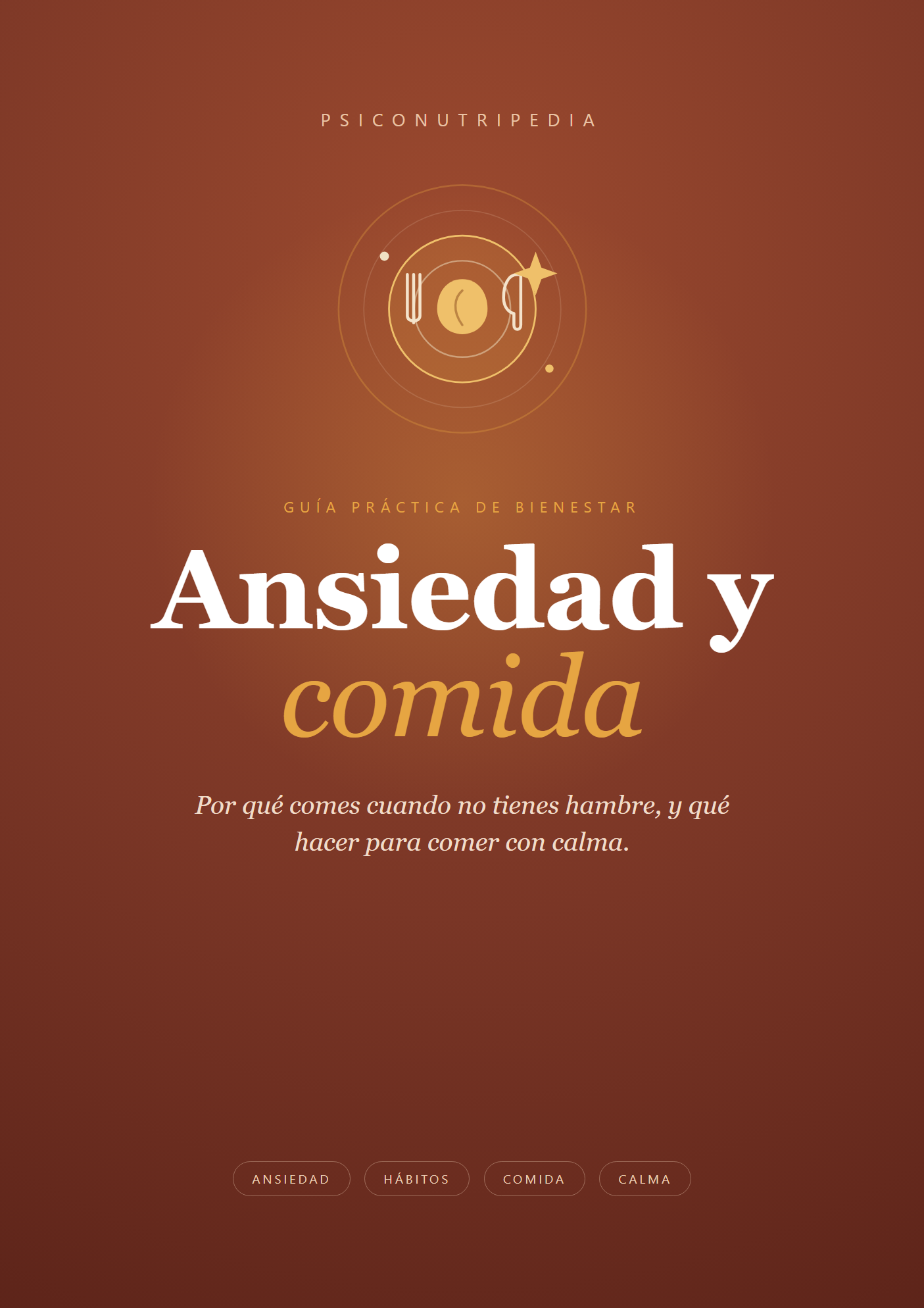 Portada de la guía Ansiedad y comida