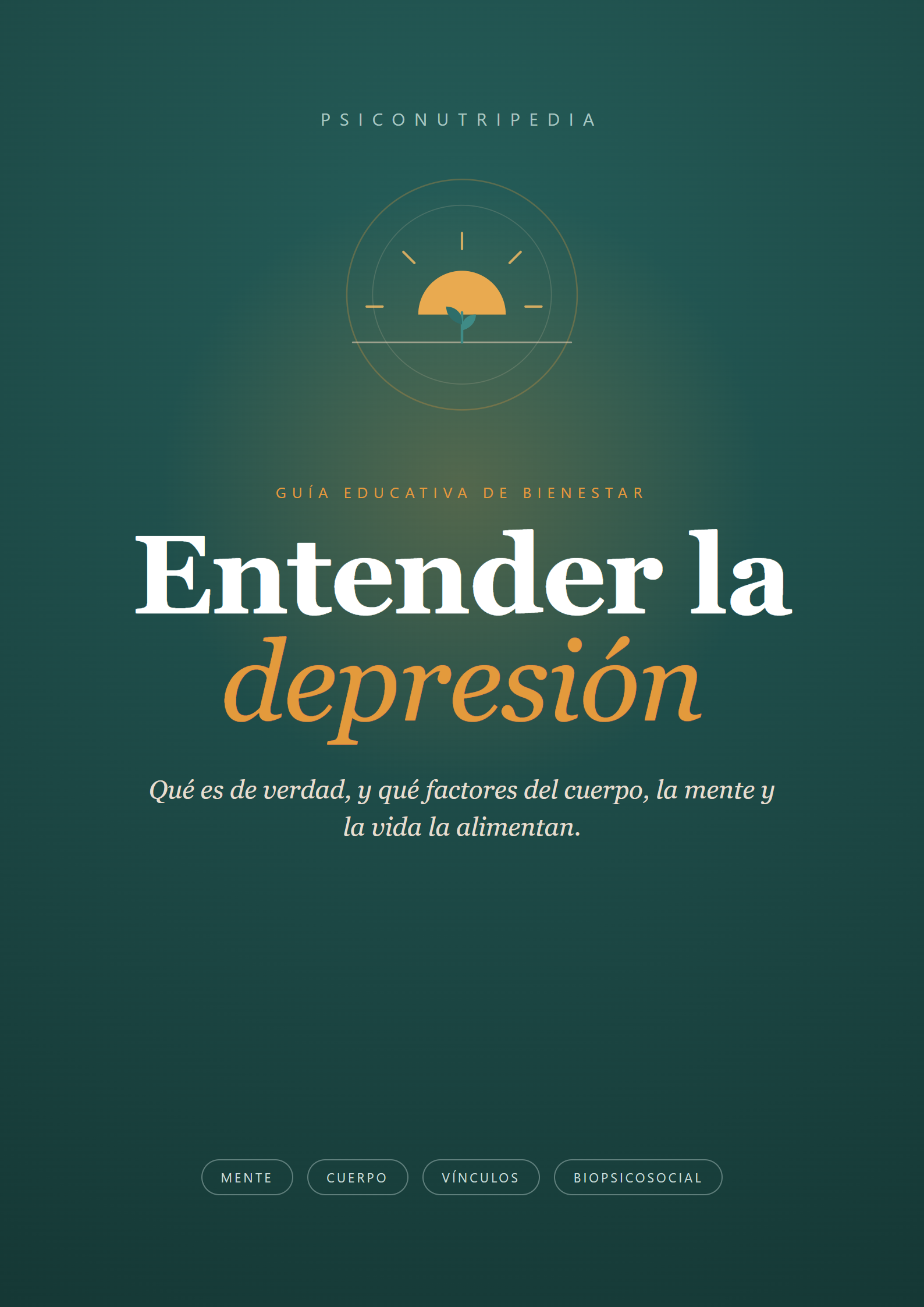 Portada de la guía Entender la depresión