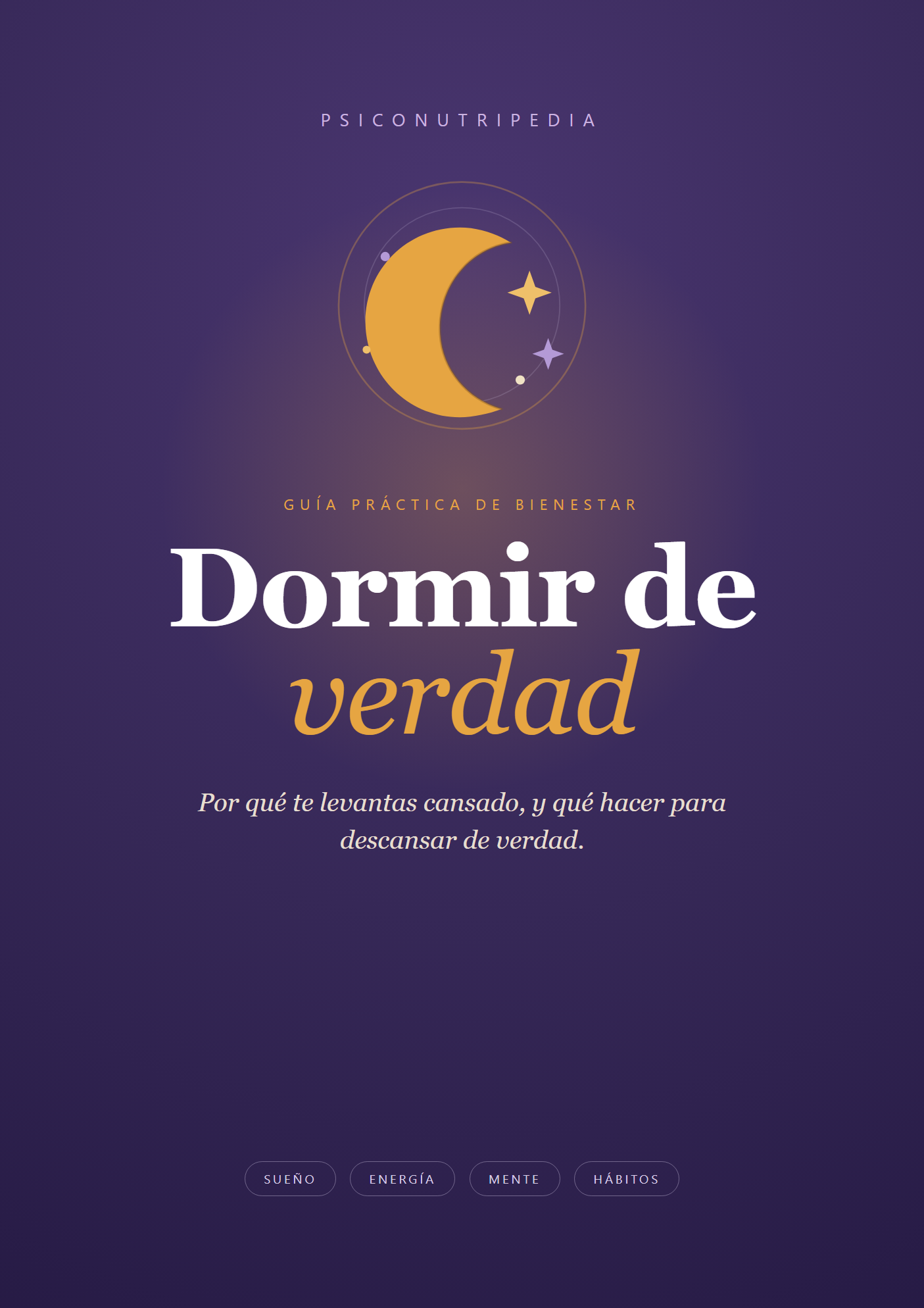 Portada de la guía Dormir de verdad