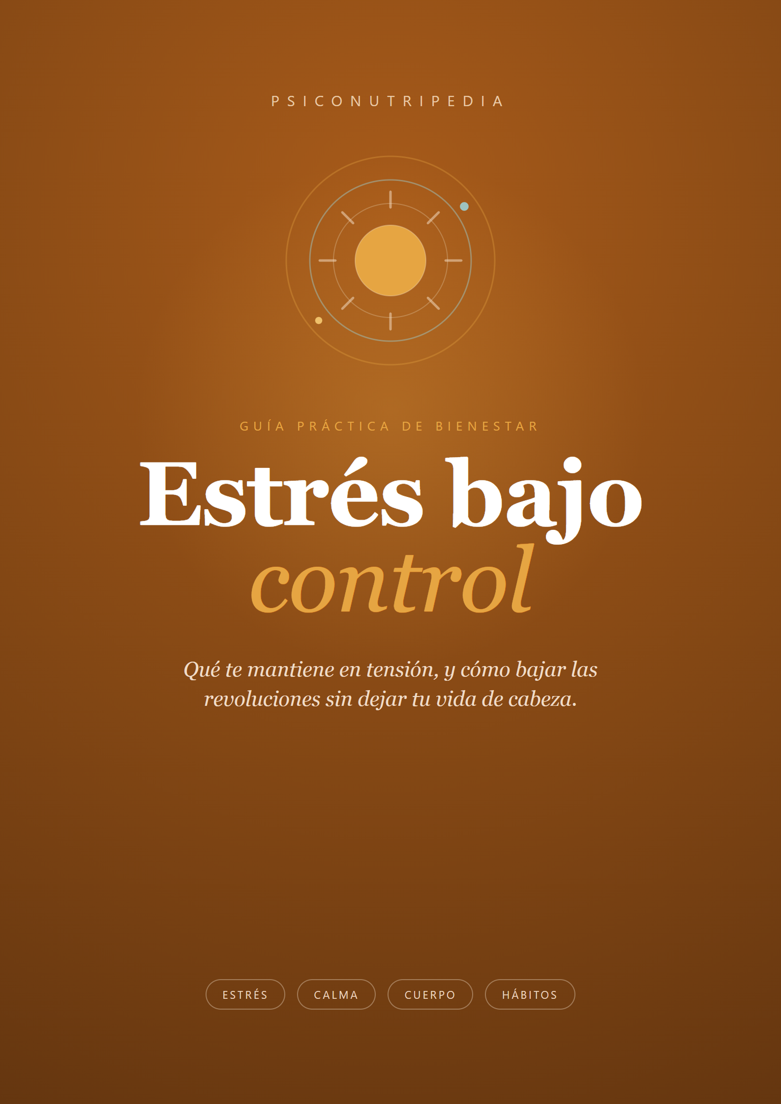 Portada de la guía Estrés bajo control